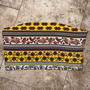 Forever 21 yellow tube top